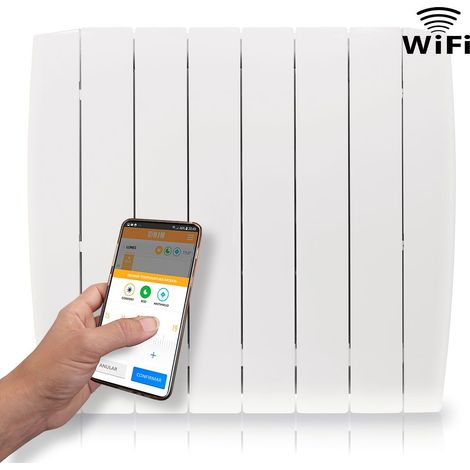 Emisor Cerámico WiFi de Bajo Consumo OPTIMA1000 WIFI (1000W) - Programable - ALEXA y GOOGLE (1/5)