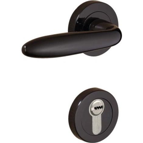 Béquille double laiton sur rosace ligne Aster fintion vieux laiton mat - DCG (1/2)