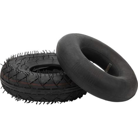 Pneus extérieurs en caoutchouc et kit de chambre à air 4.10/3.50-4 - Accessoires de rechange pour scooter électrique (1/5)