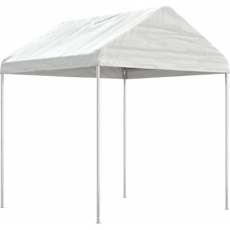 Pavillon mit Dach Weiß 2,28x2,23x2,69 m Polyethylen