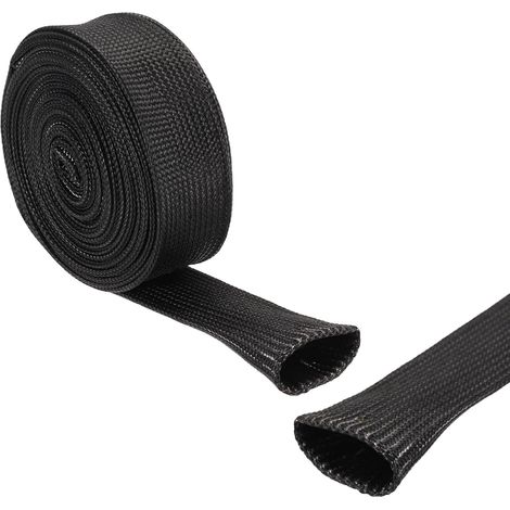 Gaine Cable Electrique 3mm ID 3 Mètre de Longueur Haute Température Manchon en Fibre de Verre, Noir (1/5)