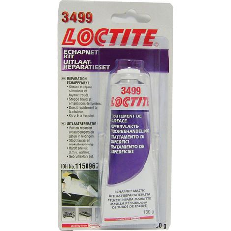Loctite – Mastic de fixation pour échappement – Kit pro avec 1 tube et 1 bande de fibre de verre – Réparation silencieuse et durable