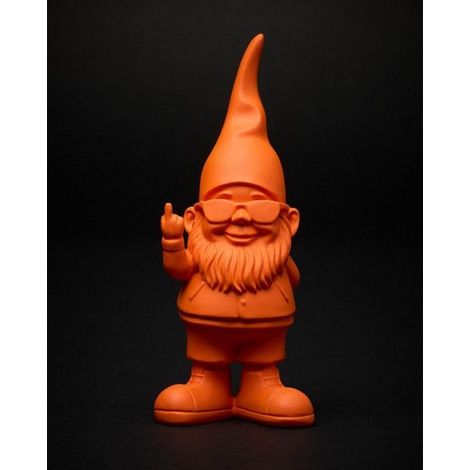 Statue - BLOGO DESIGN - Mini Bernardo - Orange Matte - Middle Finger - Contemporary (1/3)