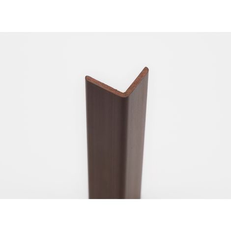 Angolare pvc rigido espanso rovere scuro 25x25 mm barre 2,7 ml