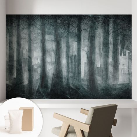 Carta Da Parati - Fotomurale In Vlies - per Decorazione pareti - Per La Cucina Camera Da Letto Per La Soggiorno Foresta misteriosa 104x70 cm (1/5)