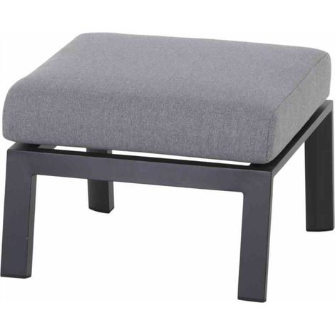 Siena Garden Loungehocker Valencia Aluminium salt&pepper J53780 (1/5)