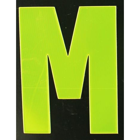 Conacord Reflektierender Klebebuchstabe M gelb M Klebebuchstaben & Zahlen (1/2)