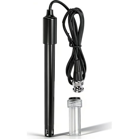 Sonde PH Piscine, 0-14 électrode PH Avec Connecteur BNC, Sonde De PH Remplaacble Pour PH Metre, PH Manette Testeurs PH Pour Aquarium, Piscine, Laboratoire, Hydroponie (1/5)