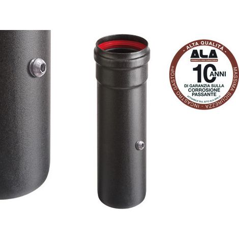 Tubo ALA Aeternum Ø8 cm H25 cm con tappo controllo combustione – A.L.A.