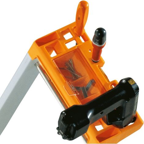 Tubesca Comabi – Marchepied alu ultra résistant 3 marches – Hauteur accès 2.66 m – Charge maxi 150 kg/m² – Norme EN 131 – Usage intensif