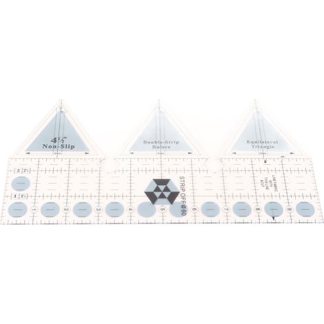 1 règle à bande 45°/60°/90° en acrylique, règle de mesure et de coupe pour la couture et le quilting, règle de découpe pour le bureau et le bricolage, 60°, 25,4 cm (10 pouces). (1/5)