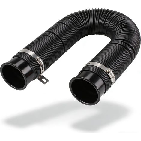76mm Tuyau D'admission D'air avec Pince de Montage, 3 pouces Flexible Tuyau D'admission D'air Froid Universel pour Voiture Extensible et Flexible, pour Turbocompresseurs et Admission D'air Froid (1/5)