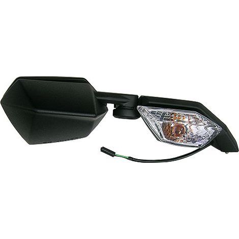 Specchietto retrovisore Emgo 2025/02 per Kawasaki ZX-10R '08-'10 destro (OEM: 56001-0103) nero (design originale) (omologazione)