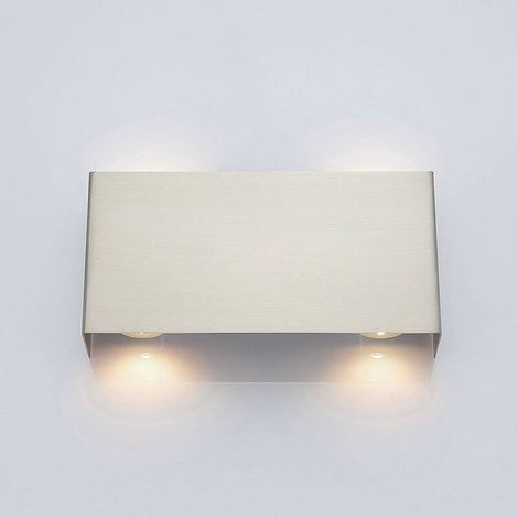 [GEBRAUCHT] B-Ware Lindby LED-Wandleuchte Manon Wandleuchte Lampe Leuchte nickel satiniert 22 cm330 (1/2)