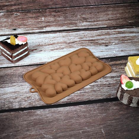 Moule à gâteau, savon, décoration, pâtisserie, polymère, motif cœur, forme chocolat (1/4)