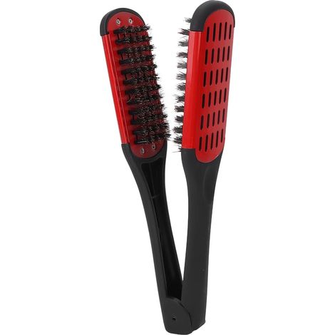 Pince de Brosse à Lisser Double Face 9,3 Pouces Peigne à Lisser Résistant à la Chaleur avec Dos Creux Respirant Séchage Plus Rapide pour le Style de Salon à Domicile (1/5)