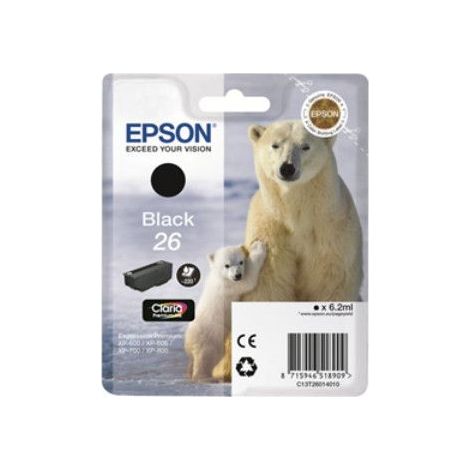 Original Tintenpatrone Epson T2601 Schwarz (1/5)