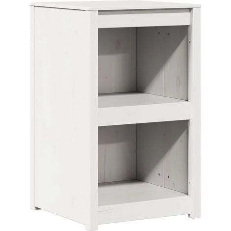 Armoire de cuisine minimaliste blanc rangement 55 x 55 x 92 cm en pin massif blanc (1/5)