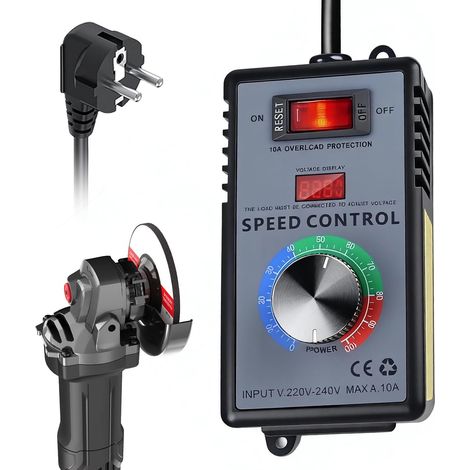 1 Variateur De Vitesse, 4000W SCR, Régulateur Tension 220V, Contrôle Moteur Ventilateur Outil (1/5)