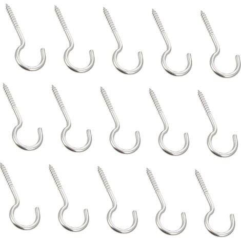 Pieces Black Stainless Steel Corrosion Resistant Hooks for