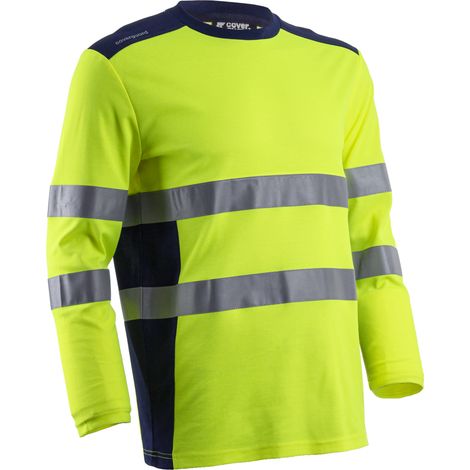 Camiseta de trabajo de manga larga de alta visibilidad RIKKA - Amarillo fluorescente M - 44/46 (1/2)