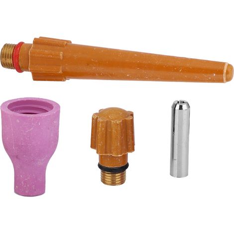 20 Stück QQ300 WIG-Schweißbrenner-Verschleißteile: Keramikdüse, Spannzange, lange und kurze Endkappe, QQ300 WIG-Schweißzubehör (1/5)