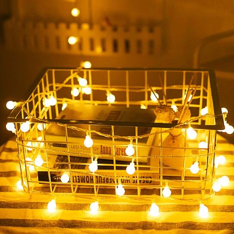 1 Guirlande lumineuse,6M 40 LED,batterie,2 modes,intérieur,extérieur,Noël,fête