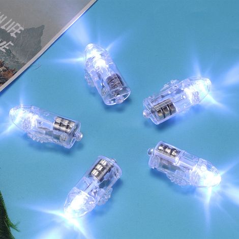 Lot de 100 lanternes lumineuses LED en forme de ballons, blanches, pour la décoration de la maison, des fêtes et des mariages. (1/5)