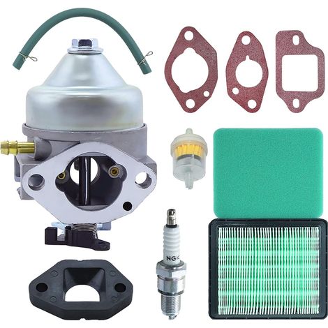 Vergaser-Set für Honda-Motoren GCV190 und HRB217 HRX217 Rasenmäher, Vergaser + Luftfilter + Dichtungen + Zündkerze + Kraftstofffilter-Zubehörset 9 in 1 (1/5)