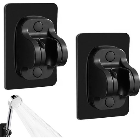 Support de pommeau de douche mural amovible avec angle réglable (45°), support de pommeau de douche Wi