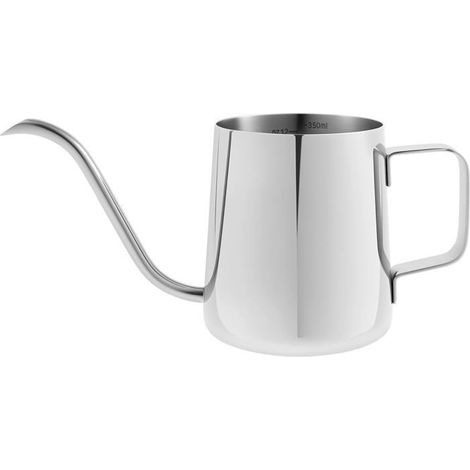 Petit arrosoir en acier inoxydable pour plantes d'intérieur et d'extérieur - 350 ml - Long bec - Bonsaï - Mini arrosoir en métal (1/5)