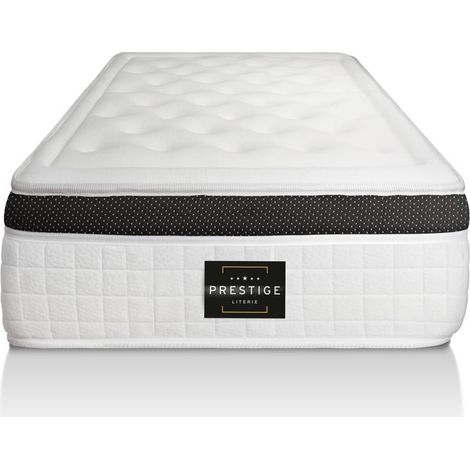 Ensemble matelas sommier Privilège 80 x 190 cm - Couleur : Noir (1/4)
