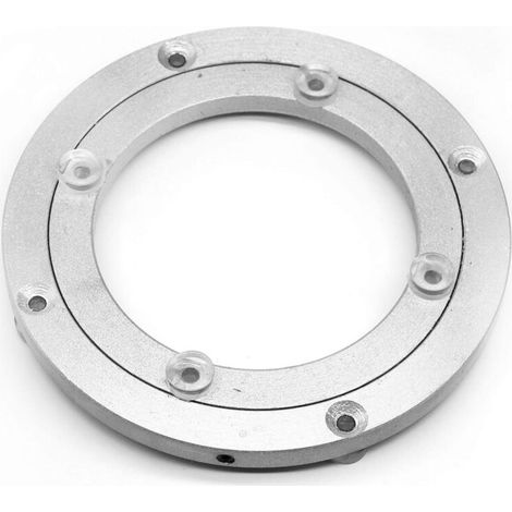 Plateau tournant en Alliage d'aluminium Robuste avec roulement à roulement Rond pour Salle à Manger Plateau pivotant Lisse pour Table de Servir, présentoirs de foires commerciales