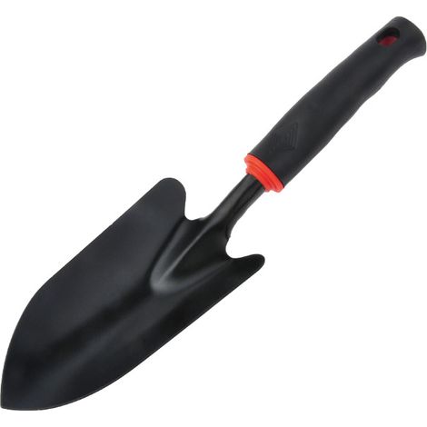 [JAMAIS UTILISÉ]Déplantoir, Pour sols durs, Longueur : 30 cm, Tête en acier résistant/Manche en plastique, Noir/Orange (1/5)