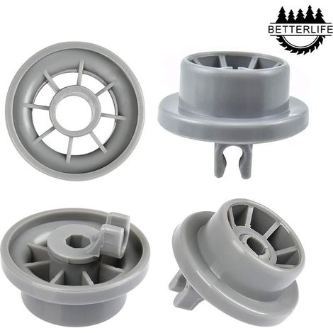 Set de 4 roulettes lave - vaisselle pour panier inférieur, roues lave - vaisselle pour Siemens accessoires lave - vaisselle roues (1/5)