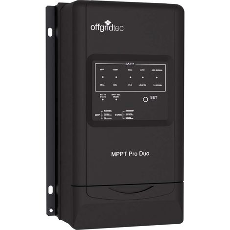 Offgridtec MPPT Pro Duo - Regolatore di carica 30 A, 12 V, 24 V, per due cicli della batteria (1/4)