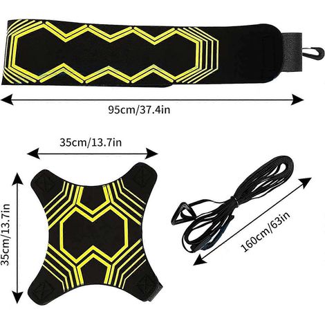 Entraîneur de coups de pied de football avec ceinture ajustable, néoprène durable, convient aux ballons de tailles 3, 4 et 5 (1/4)