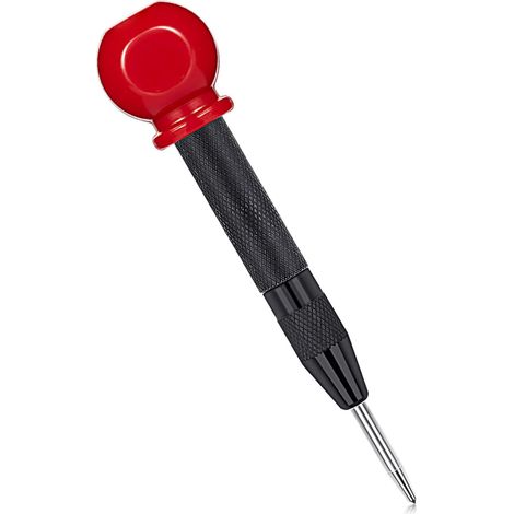 Poinçon central à ressort, poinçon central automatique, outil de poinçonnage antidérapant, perforateur central robuste pour métal, bois, plastique (1/5)