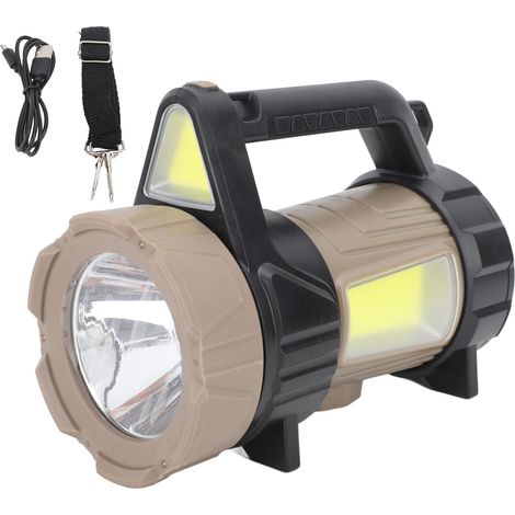 Lampe torche rechargeable Spotlight, projecteur portatif à lumière puissante de 3500 lm pour l'extérieur (1/5)