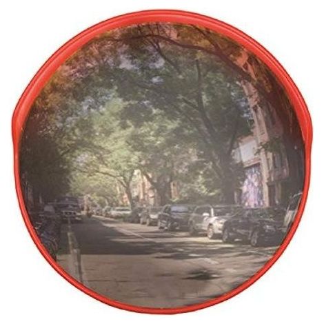 Vigor 0798360 Specchio Parabolico Infrangibile diametro 60cm con Visiera in Polietilene UV Attacchi Universali