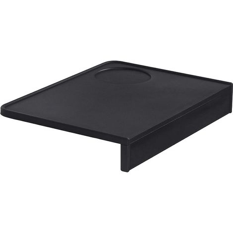 Supporto per pressa da caffè espresso e adattatore, tappetino pressino per barista, Chucai, 20x15x3cm, universale, gomma, nero (1/5)