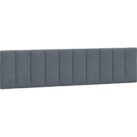 Maison Exclusive - Cuscino Testiera Hanko Grigio Scuro 193 cm in Velluto (1/5)