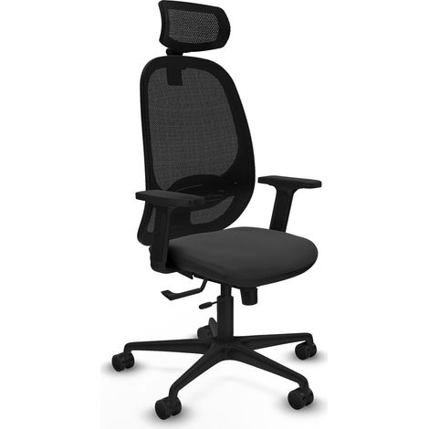 Chaise ergonomique piqueras y crespo Cilanco cuir gris foncé (1/2)