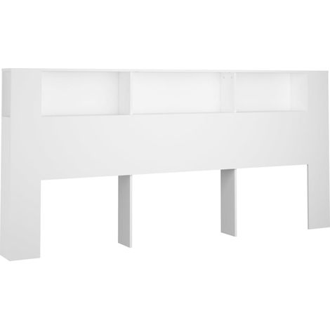 Maison Exclusive - Mueble cabecero blanco 220x18,5x104,5 cm