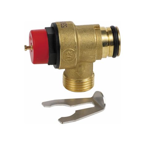Diff – Soupape de sécurité chauffage central – Pression max 3 bars – Filetage sortie 1/2" – Pour installations Saunier Duval (1/2)