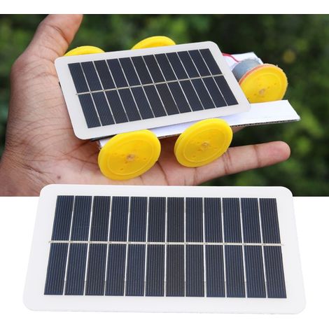Miniatur-Solarpanel (5 V, 2 W, 400 mA) Robustes und wasserdichtes Silikon und Kunststoff Tragbares USB-Ladegerät und Heimbeleuchtung (1/4)