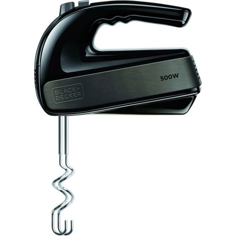 Black & Decker BXMX500E batteur noir acier inoxydable (1/10)