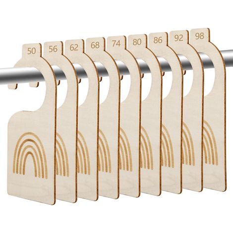 9-Piece Baby Wardrobe Divider Set, Clothes Size Dividers (1/5)