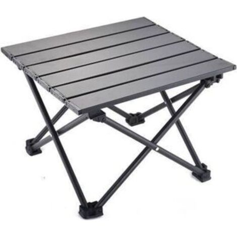 Campingtisch, Klapptisch, ultraleicht, tragbar, aus Aluminiumlegierung mit Tragetasche, für Outdoor-Aktivitäten, Camping, Picknicks, Wandern, Angeln (40x35x28cm)