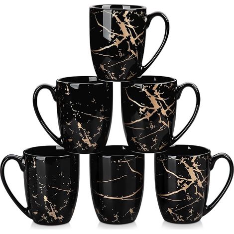 Tasses à Café en Porcelaine Mugs avec anse pour Espresso, Cappuccino, Latte